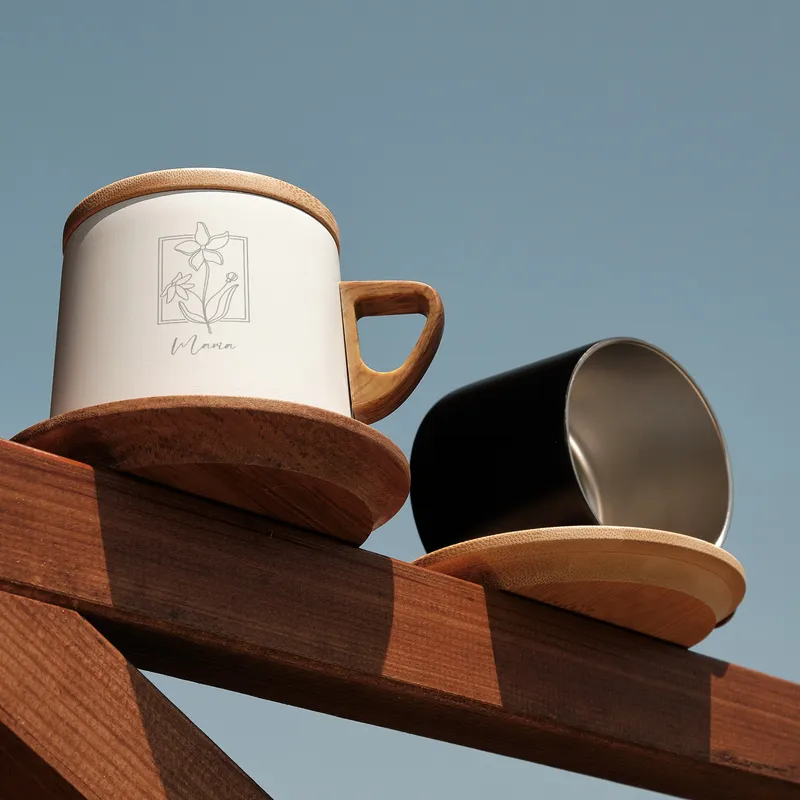 Personalized Floral Design Insulated Mug for Women