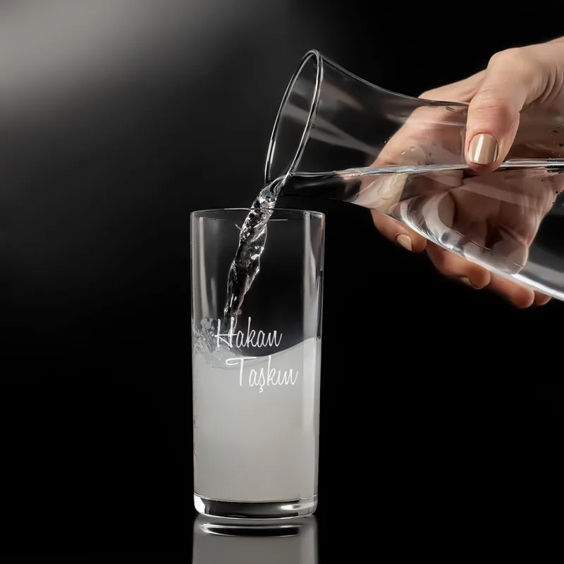 Personalised Funny Gold Series Rakı Carafe Set