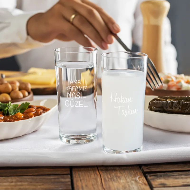 Personalised Funny Gold Series Rakı Carafe Set