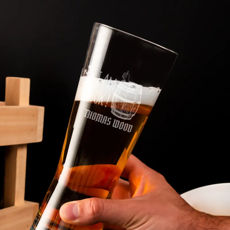 Personalised Funny Beer Glass for Any Occasion