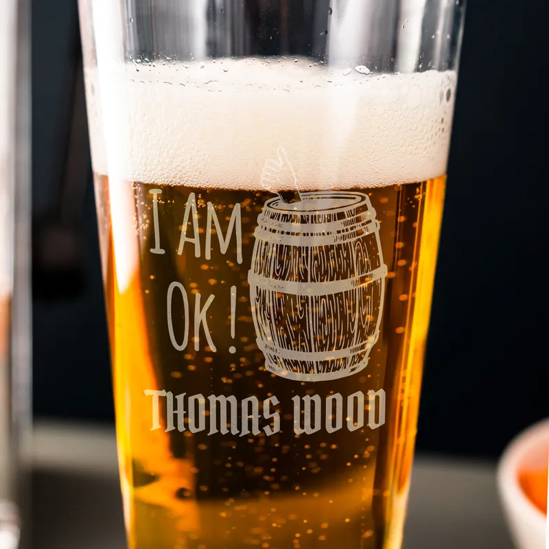 Personalised Funny Beer Glass for Any Occasion