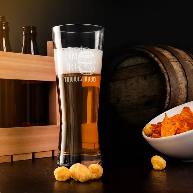 Personalised Funny Beer Glass for Any Occasion