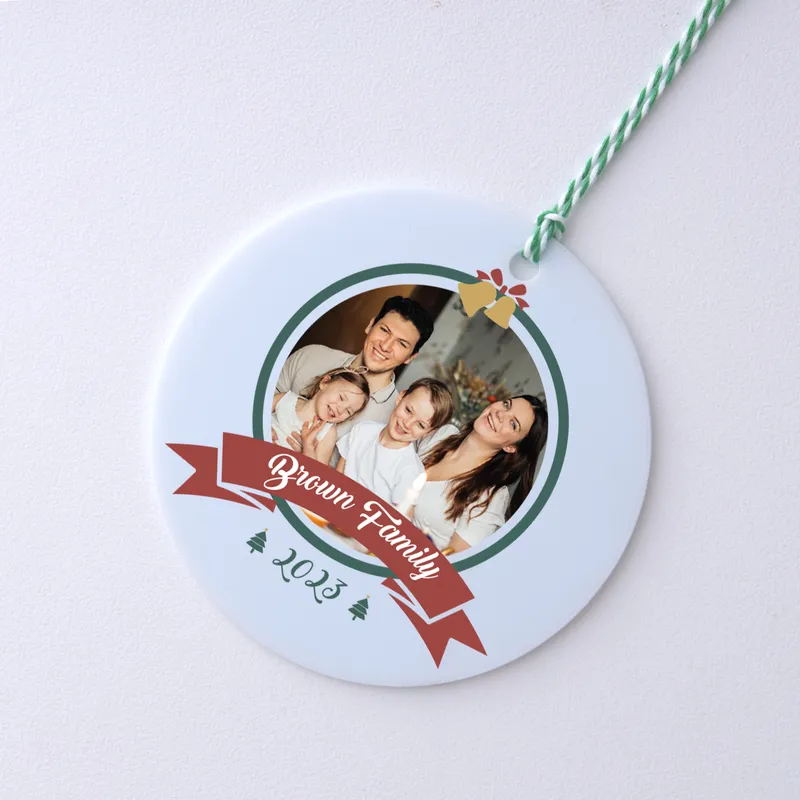 Personalized Gift for Family Christmas Ornament