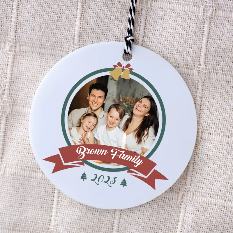 Personalized Gift for Family Christmas Ornament