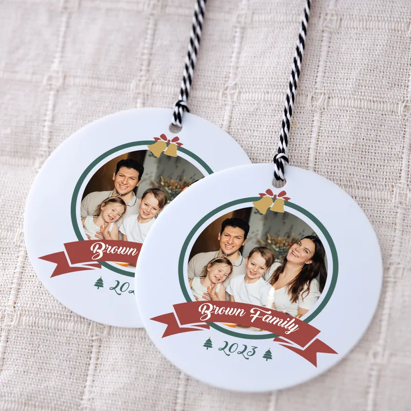 Personalized Gift for Family Christmas Ornament