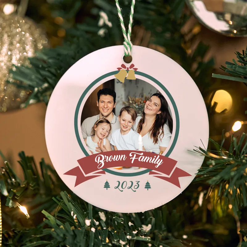 Personalized Gift for Family Christmas Ornament