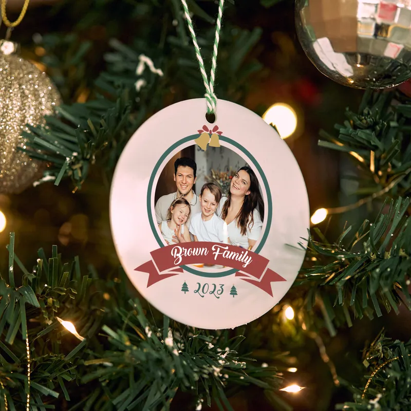 Personalized Gift for Family Christmas Ornament