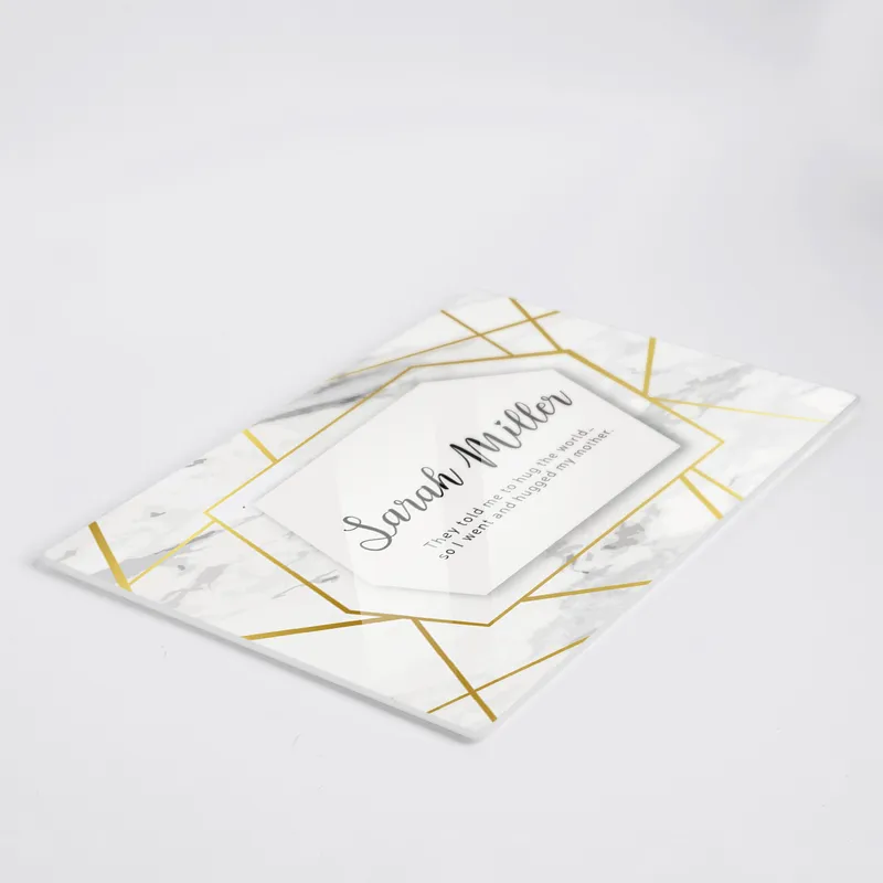 Personalised Glass Cutting Board for Mum with Name and Message