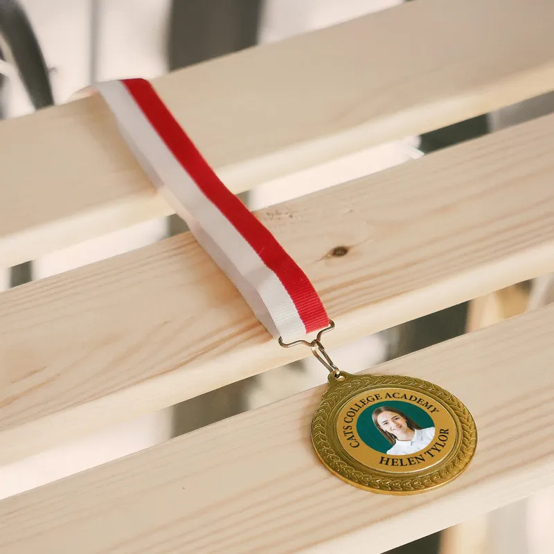 Personalized Gold Medal with Photo Print