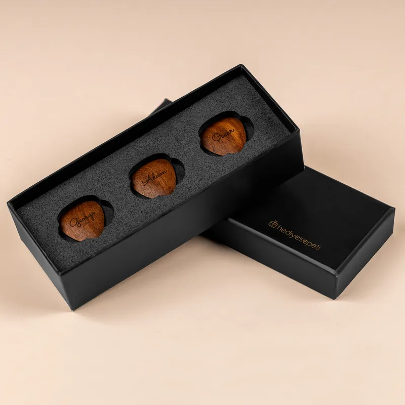 Personalised Wooden Guitar Picks for Music Enthusiasts