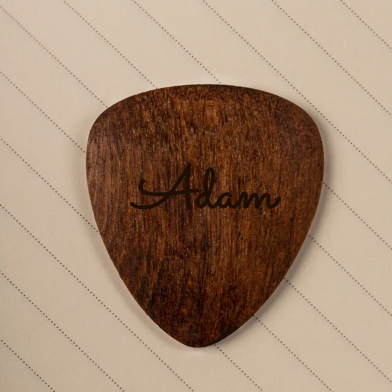 Personalised Wooden Guitar Picks for Music Enthusiasts