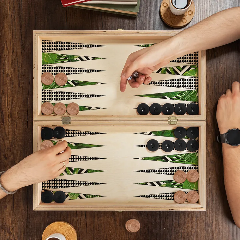 Personalised Engraved Backgammon Set for Adults and Teens