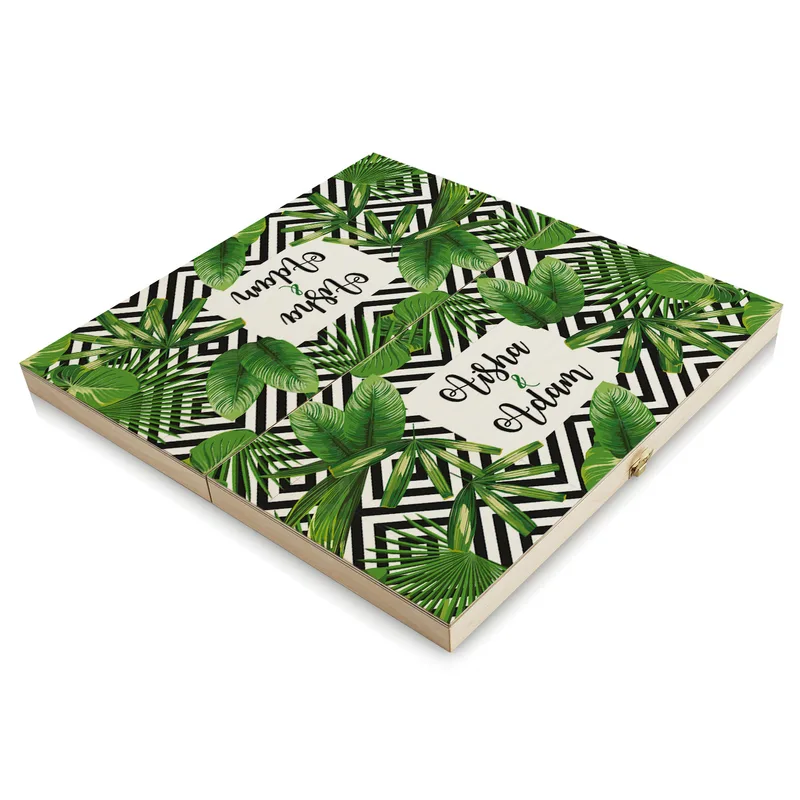 Personalised Engraved Backgammon Set for Adults and Teens