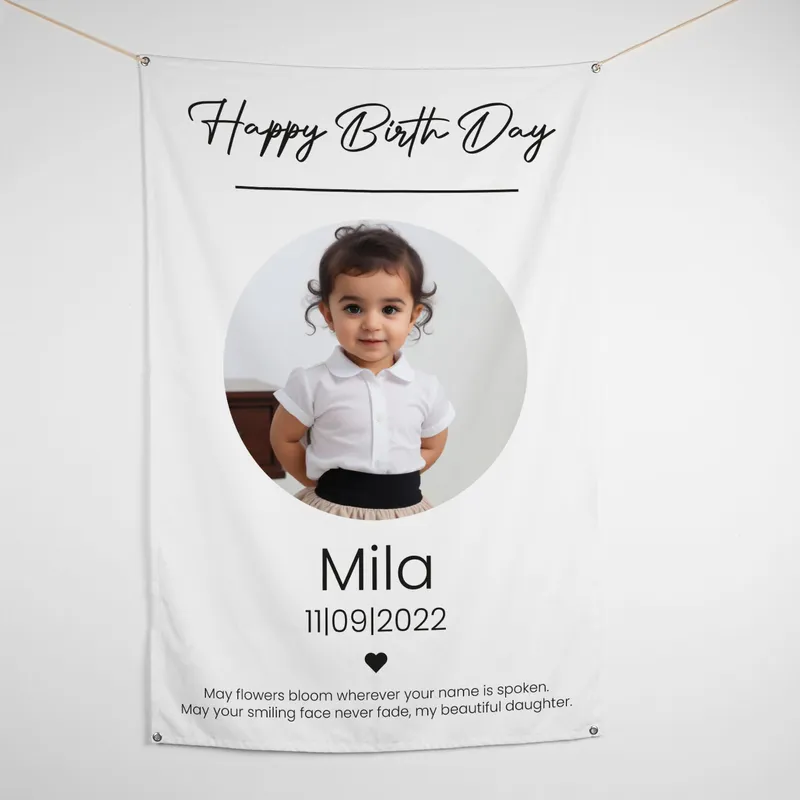 Personalised Happy Birthday Photo Poster - 95 x 145 cm