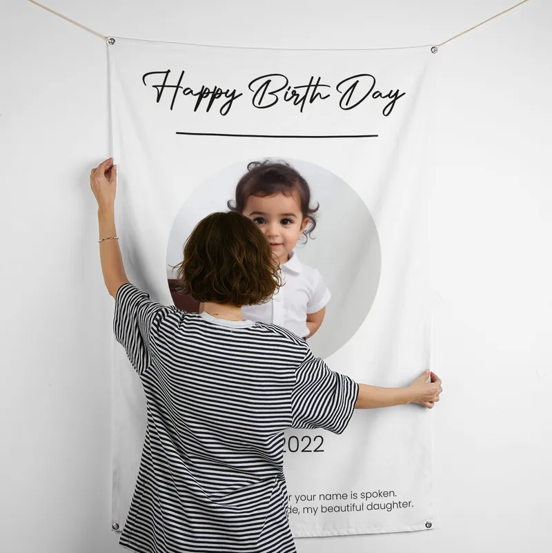 Personalised Happy Birthday Photo Poster - 95 x 145 cm