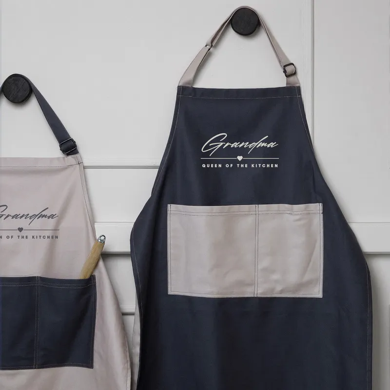 Personalised Heart Detail Kitchen Apron for Her
