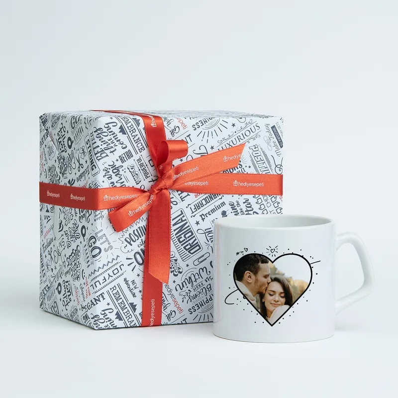 Personalized Heart Photo Mug for Anniversaries and Special Occasions