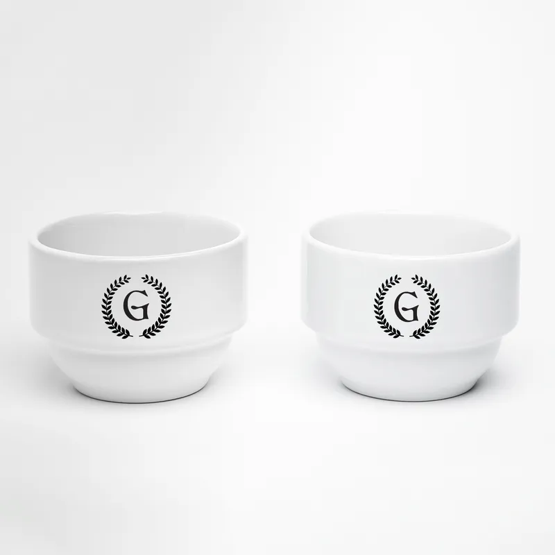 Personalised Initial Ceramic Bowl Set for Gifts