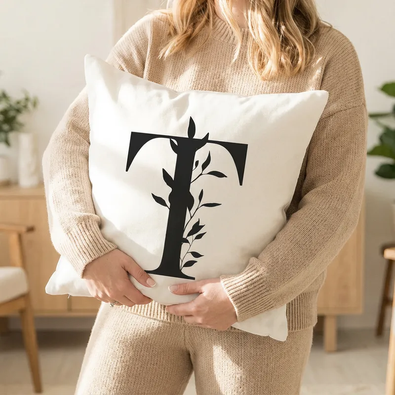 Personalised Monogram Cushion for Home Décor