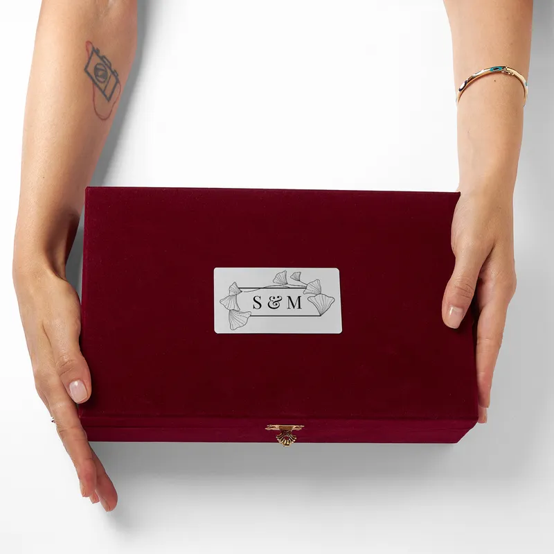 Personalised Initials Turkish Coffee Cup Set with Gift Box