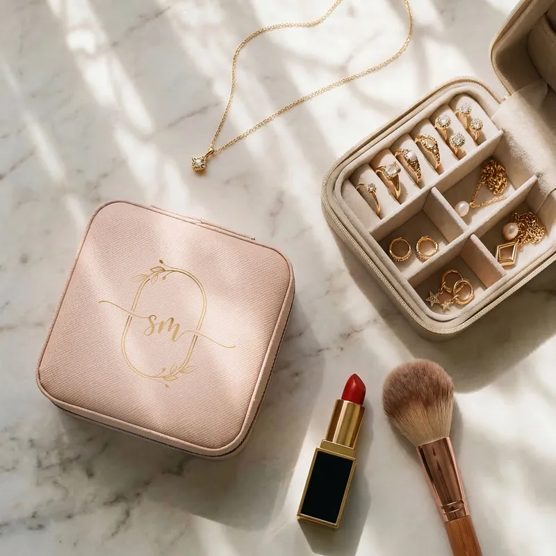 Personalized Initial Portable Jewelry Organizer