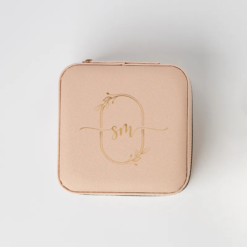 Personalized Initial Portable Jewelry Organizer