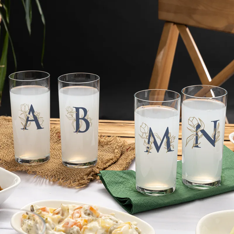 Personalized Initial Raki Glass and Carafe Set
