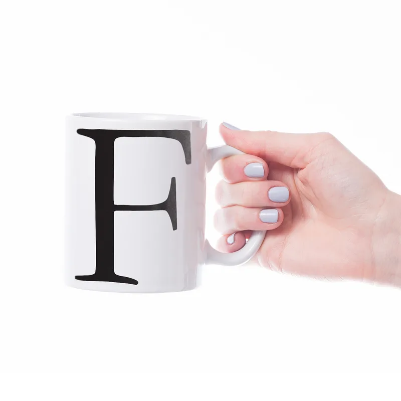 Personalized Initial Written Mug