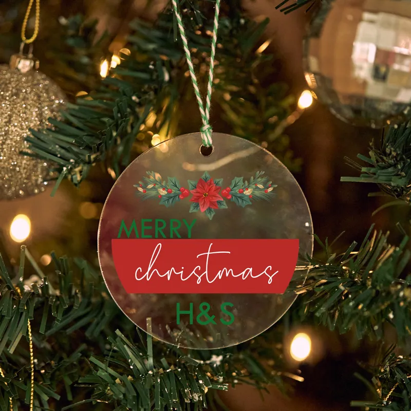 Personalized Initials Christmas Ornaments