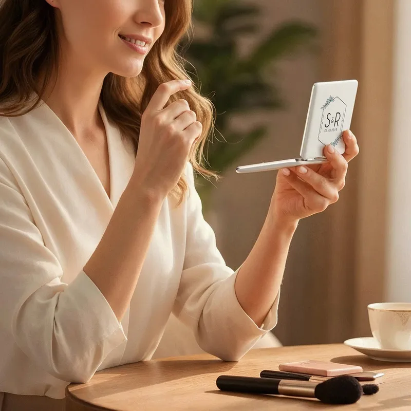 Personalized Initials Hand Mirror for Her