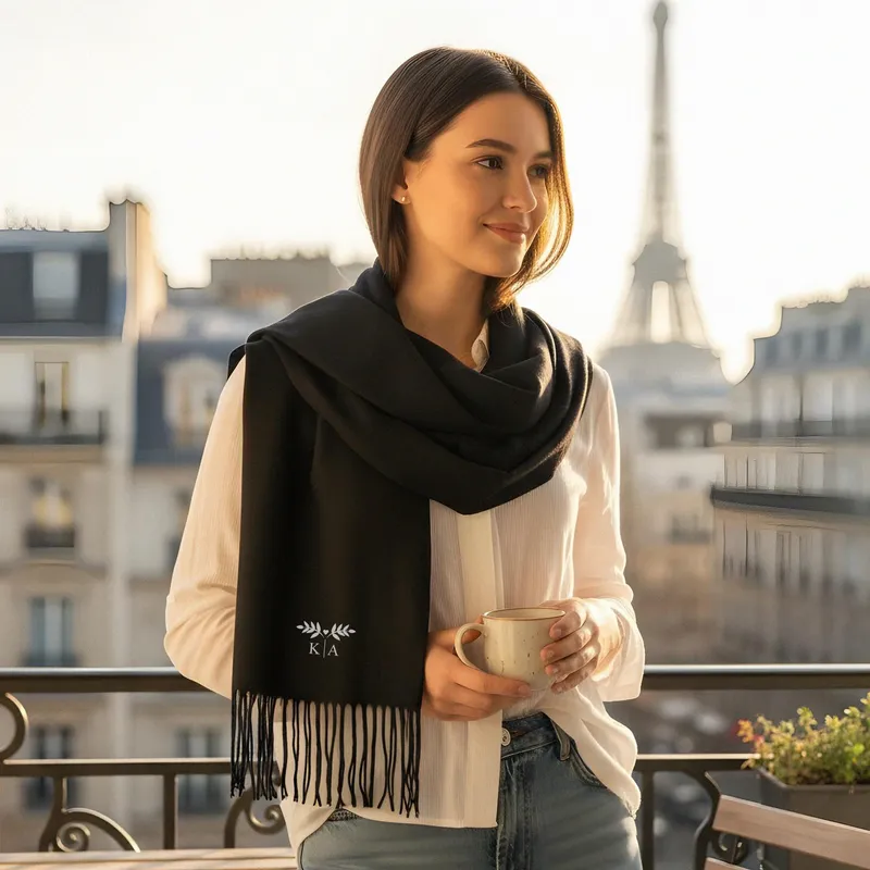 Personalised Initials Scarf for Women