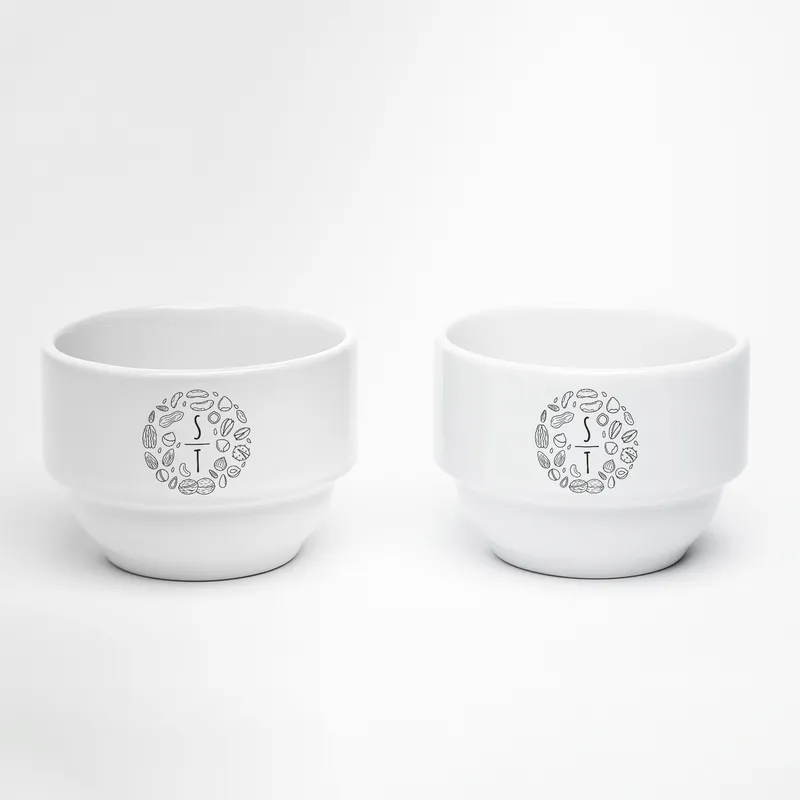Personalised Initials Sweet Treat Bowl Set for Couples