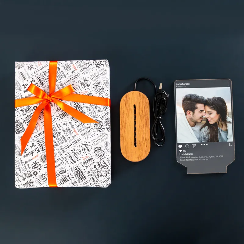 Personalized Instagram Post Design 3D LED Lamp