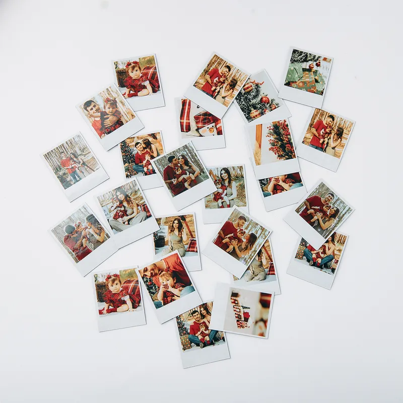 Personalised Photo Magnet Set with Instant Polaroid Design - 24 Pieces