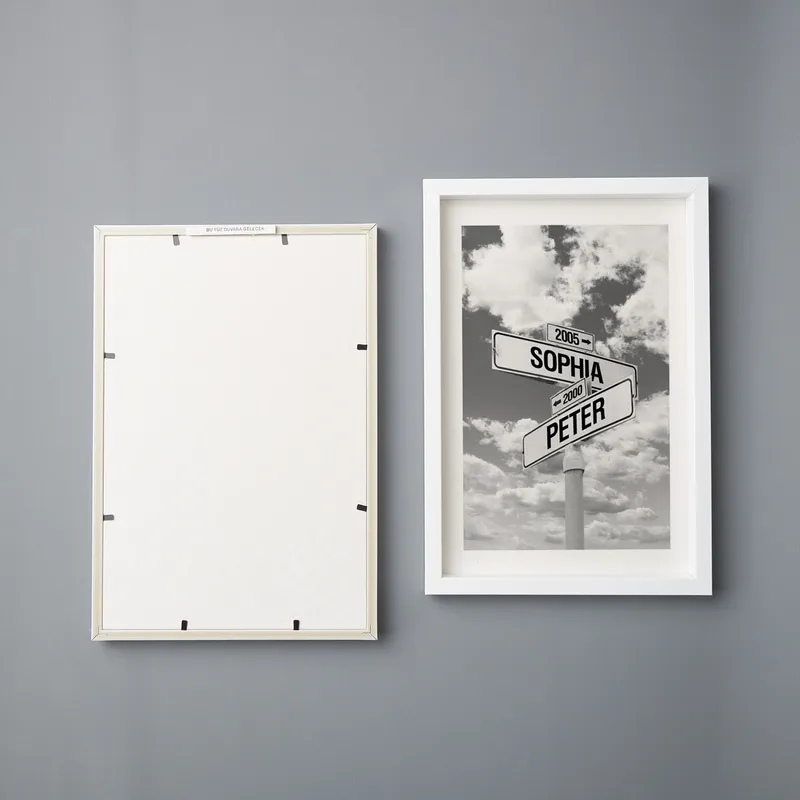 Personalized Intersection of Love Street Sign Frame