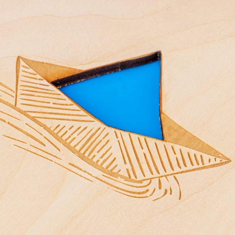 Personalized Journey to Your Dreams Designed Wooden Covered Notebook