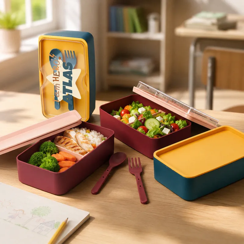 Personalized Kids Back to School Set – Lunch Box, Water Bottle & Name Stickers
