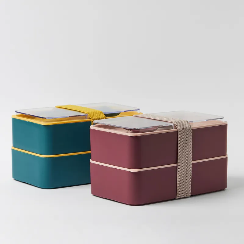 Personalized Kids Double-Layer Lunch Box for School