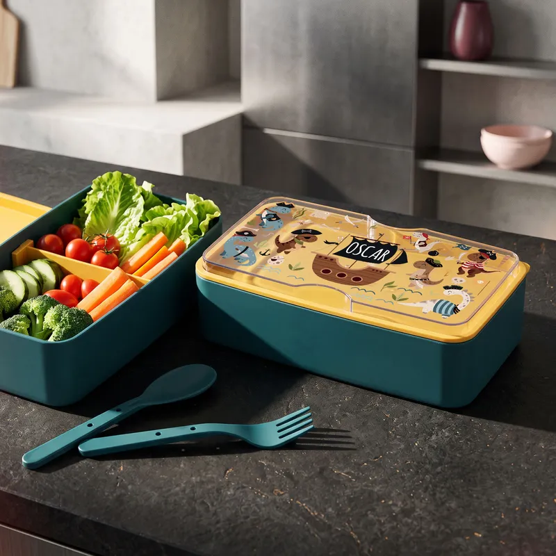 Personalized Kids Double-Layer Lunch Box for School