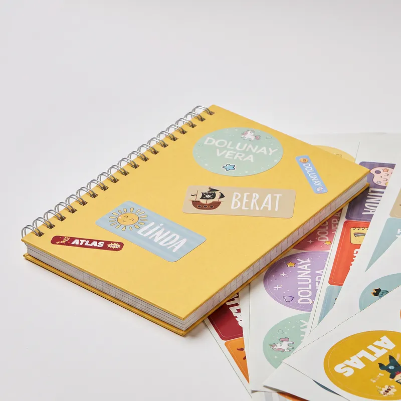 Personalized Kids Lunch Box Set – Name Stickers or Iron-On Labels