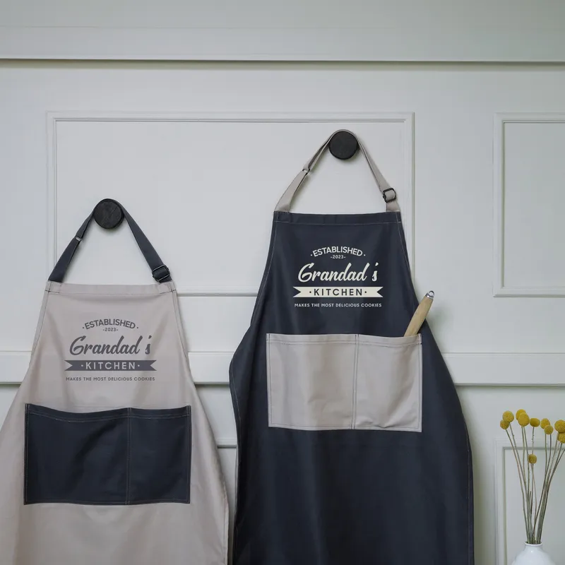 Personalised Grandad's Kitchen Apron - Custom Cooking Gift