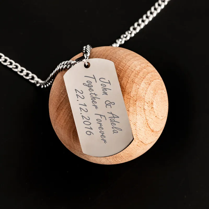 Personalized Laser Printed Dog Tag