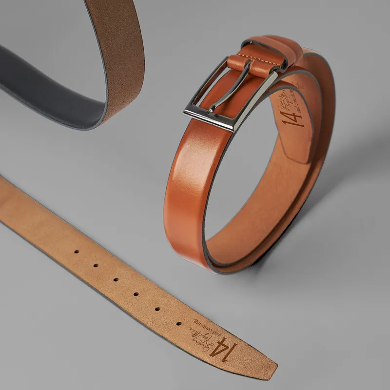 Personalized Leather Belt Anniversary Gift for Him