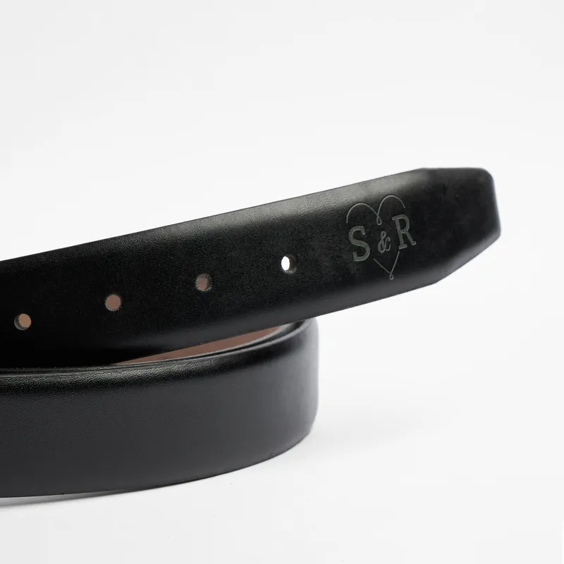 Personalized Leather Belt with Witty To-Do List Engraving