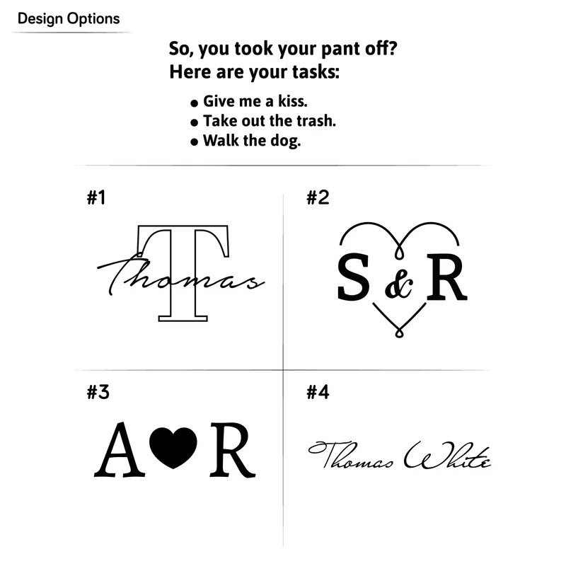 Personalized Leather Belt with Witty To-Do List Engraving