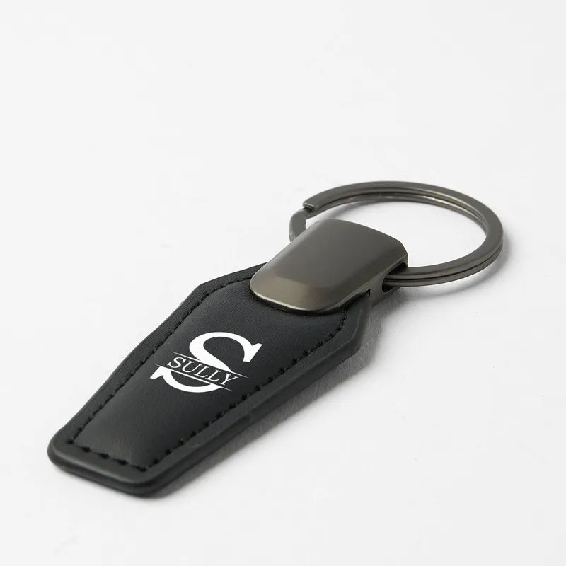 Personalised Leather Initial Keyring