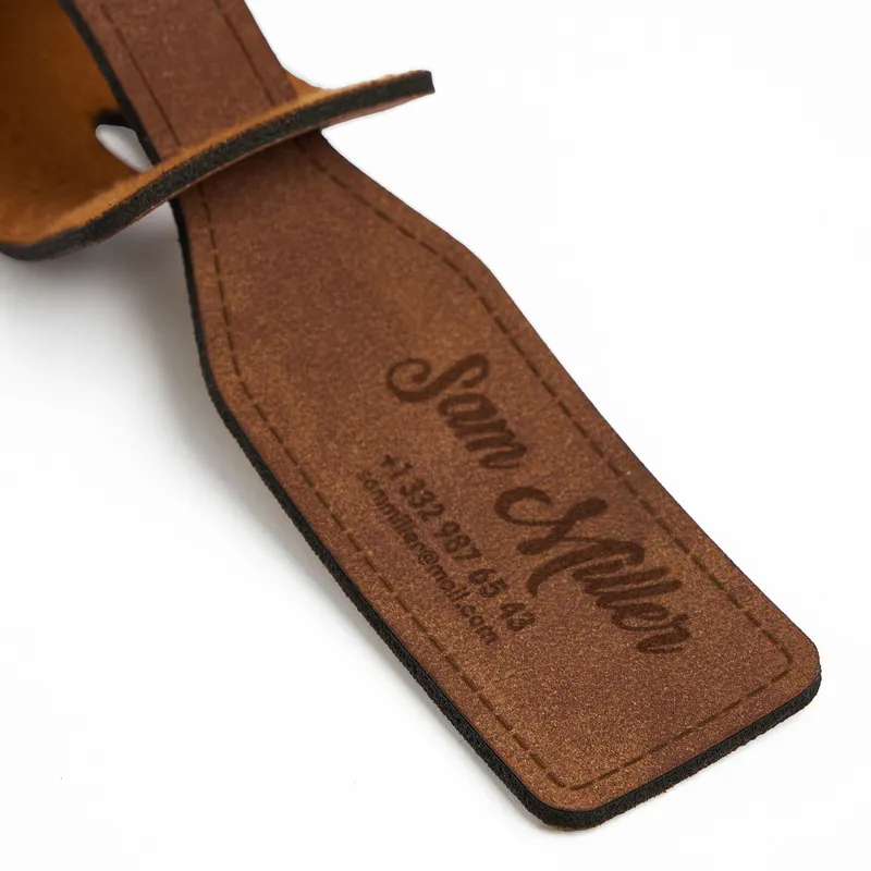 Personalized Leather Luggage Tags Set of 2