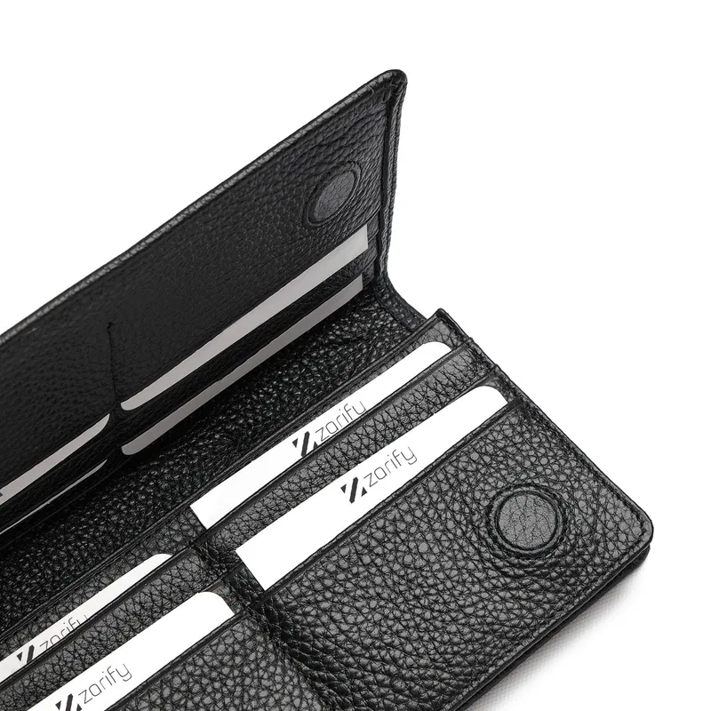 Personalised Leather Wallet with Phone Compartment