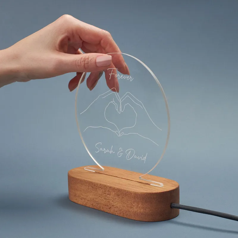 Personalized Led Lamp for Couples