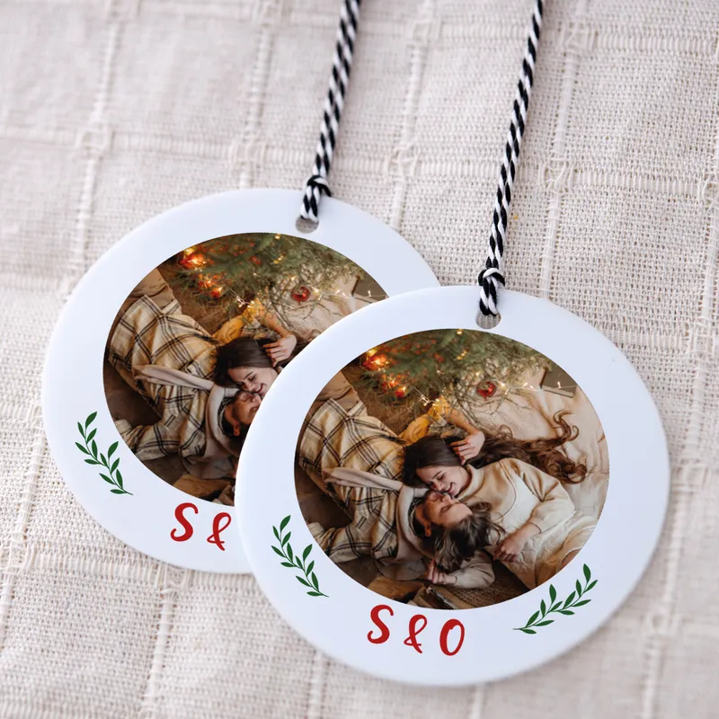 Personalized Letter Christmas Ornament